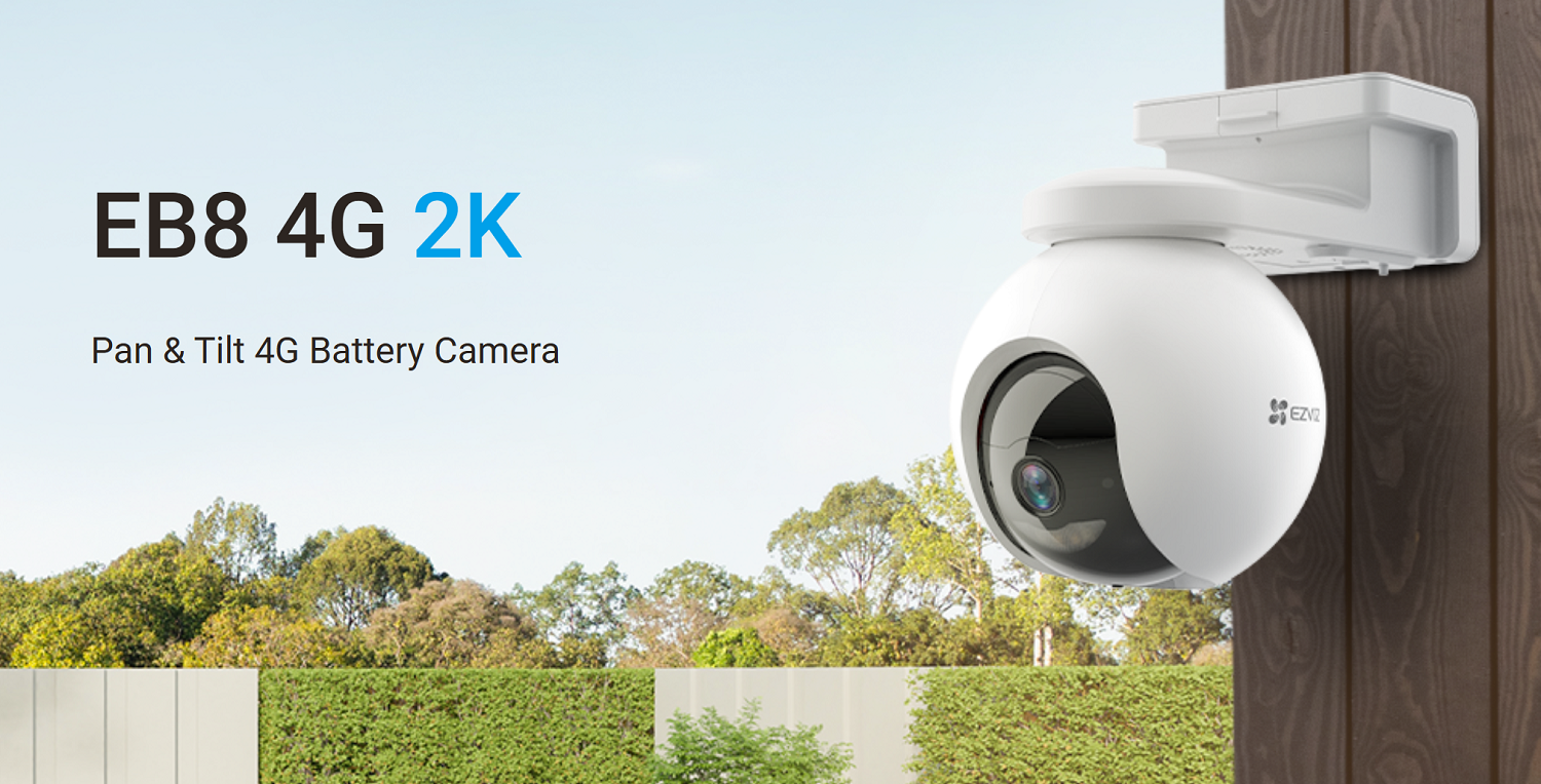 CS-EB8 (3MP,4GA) EB8 4G 2K Pan & Tilt 4G Battery Camera